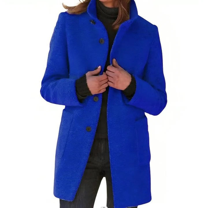 Women's slim-cut everyday jacket in neutral tones, refined tailoring for commute and casual outdoor wear