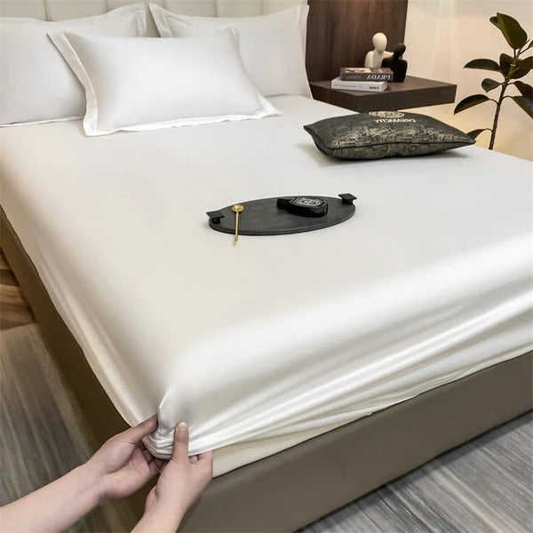 Fitted sheets soft breathable elastic edges secure fit smooth comfortable sleep any bedroom style