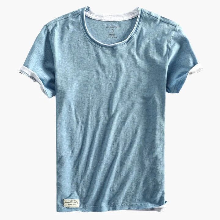 Men's basic crew neck t-shirt in classic colors, slim everyday fit with breathable soft fabric