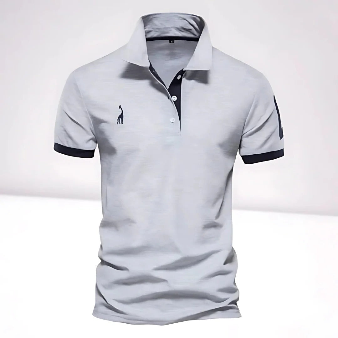 Wavlynn men's classic polo shirt structured collar regular fit versatile casual style