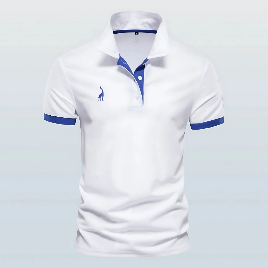 Wavlynn men's classic polo shirt structured collar regular fit versatile casual everyday style