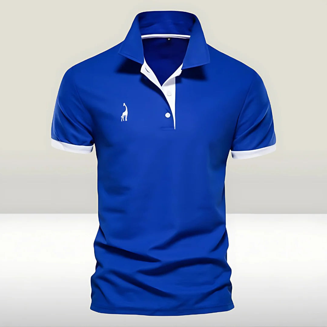 Men's classic polo shirt regular fit structured collar clean placket polished everyday style