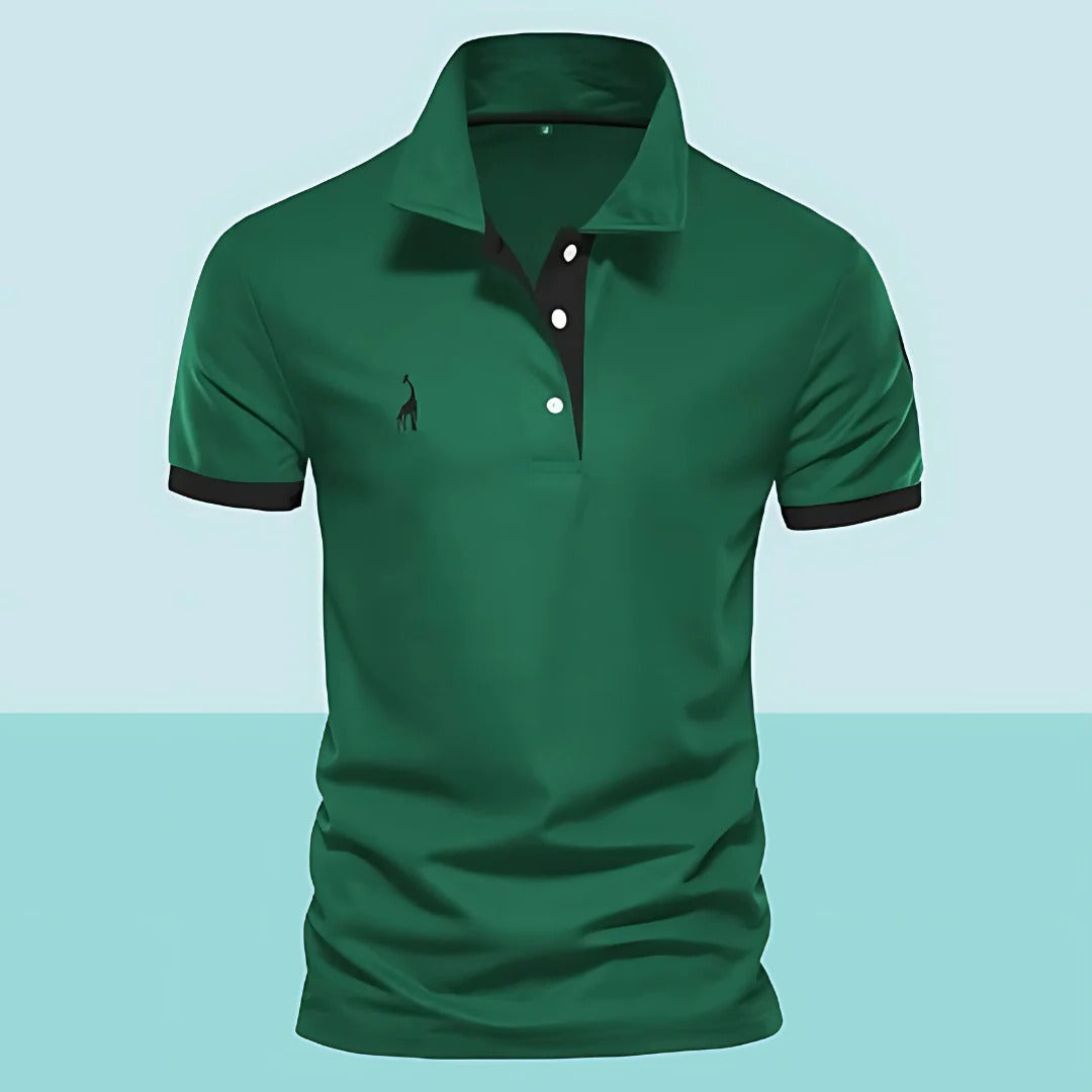 Wavlynn men's classic polo shirt structured collar regular fit versatile everyday casual style