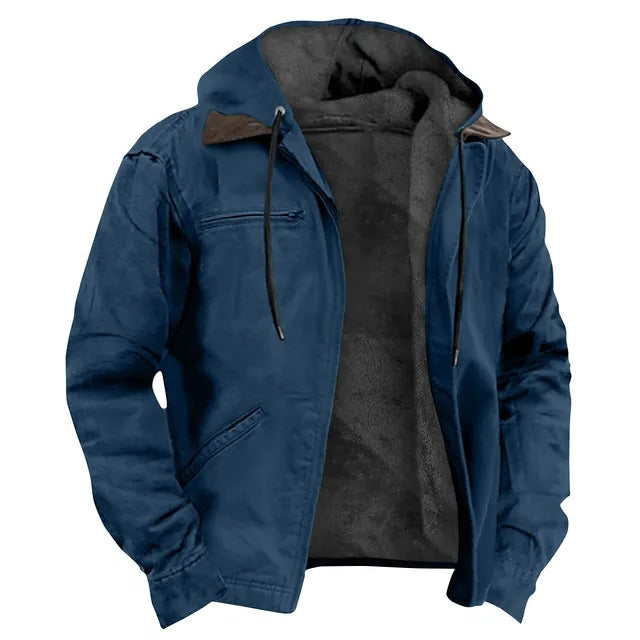 Wavlynn men's classic hooded winter jacket, regular fit, versatile everyday layering piece