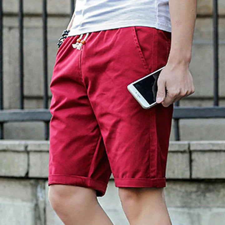 Men's casual drawstring shorts lightweight breathable relaxed fit summer comfort wear