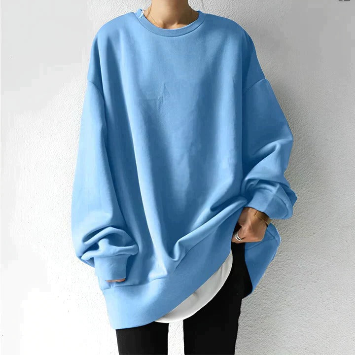 Wavlynn plus-size oversized women's sweater, relaxed drapey silhouette in cozy layering essential