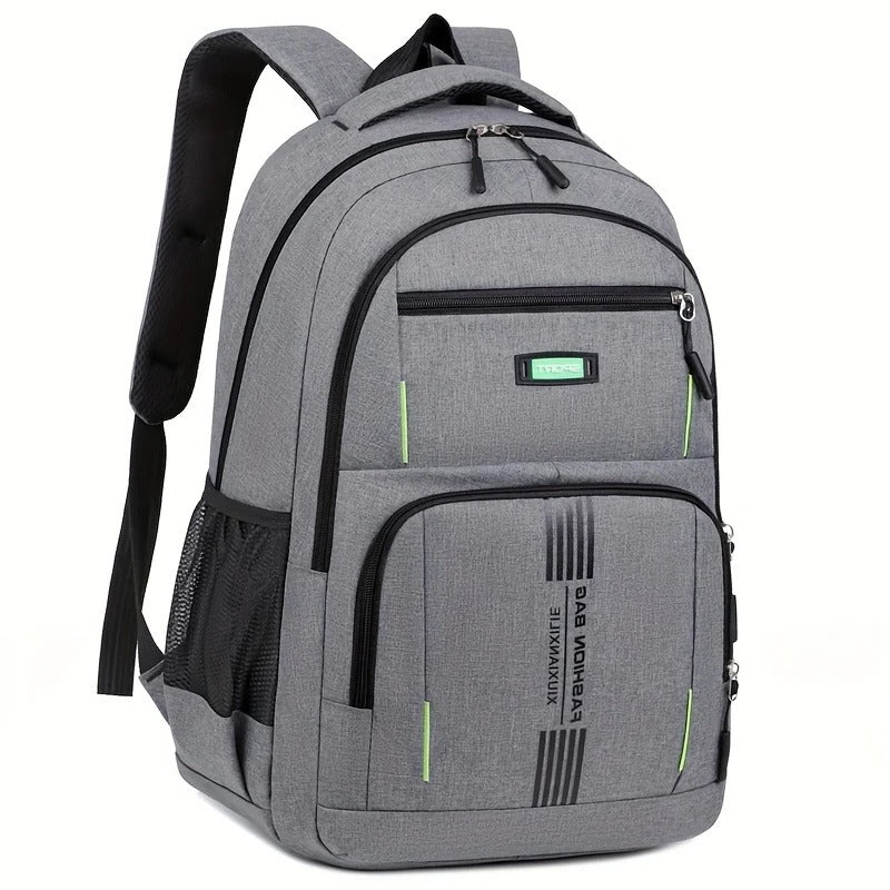 Wavlynn black professional business backpack multi-compartment design with padded laptop sleeve for men