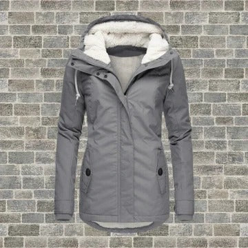 Elegant insulated winter coat with polished silhouette, weather-resistant shell for cold-weather versatility