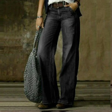 Light blue elegant women's tailored trousers with a polished slim-fit silhouette for versatile styling