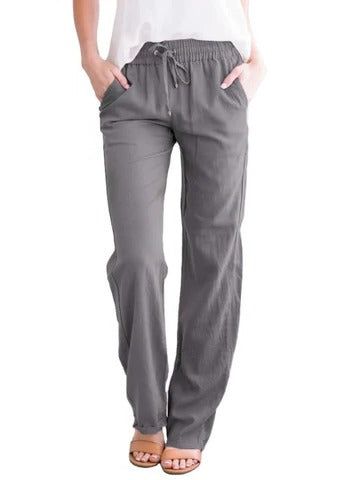 Women's lightweight summer trousers in a relaxed regular fit with breathable soft fabric