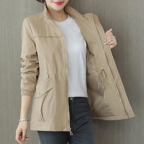 Wavlynn lightweight zip jacket versatile outer layer breathable fabric for all-day comfort