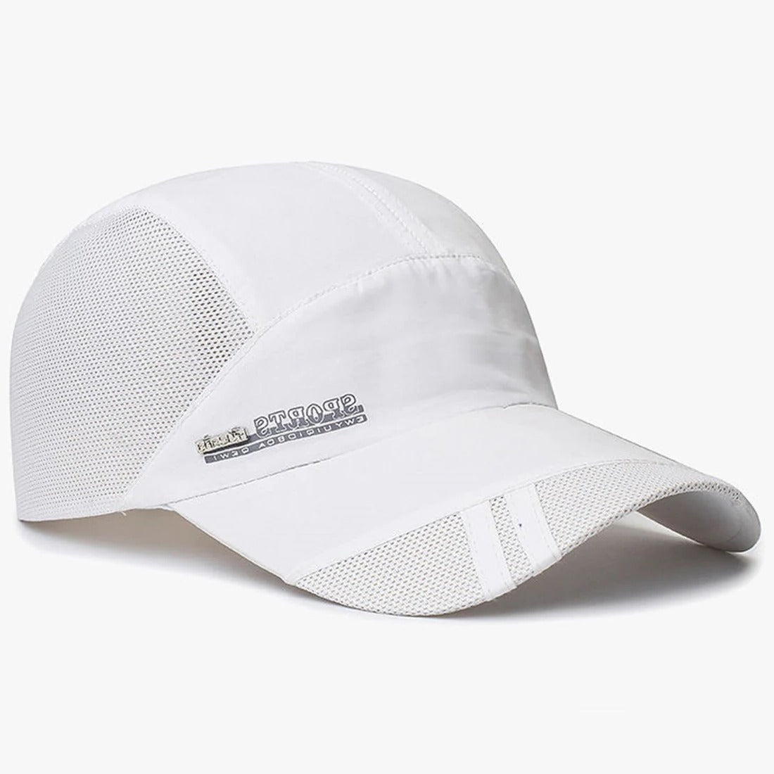 Lightweight sports cap with breathable mesh panels and quick-dry fabric for outdoor performance