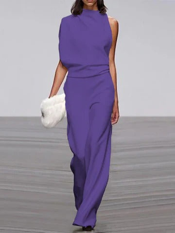 Wavlynn women's wide-leg jumpsuit one-piece flattering silhouette spring summer day-to-night versatile fit