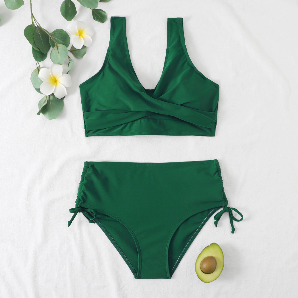 Dawn timeless high-waisted bikini with shaping fit and customizable support for confident beach style
