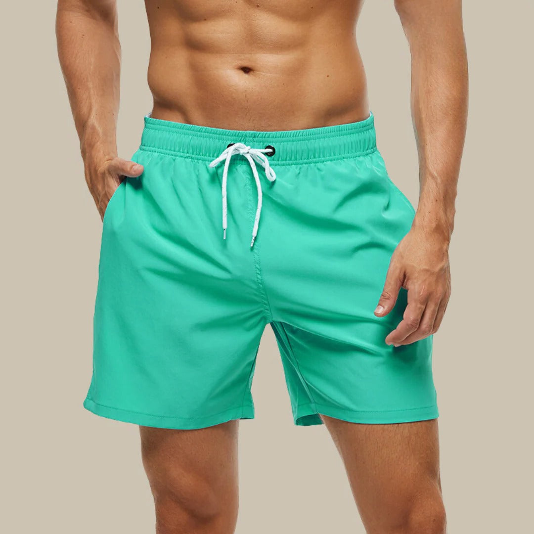 Men's swim shorts lightweight quick-dry design versatile fit for water activities and summer wear