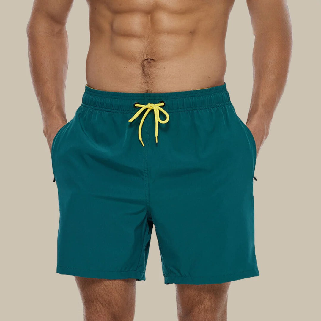 Men's swim shorts lightweight quick-dry versatile fit for active water activities