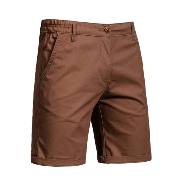 Men's lightweight breathable casual shorts relaxed fit elastic waistband everyday comfort