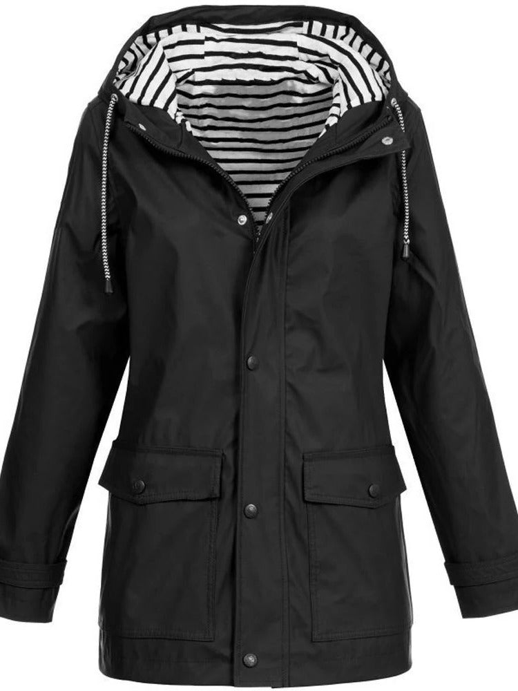 Lightweight zip-up jacket for spring and summer outdoor activity with unrestricted movement design
