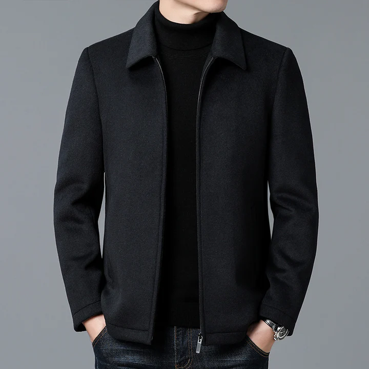Wavlynn Mornay men's wool jacket structured minimalist fit versatile city outerwear clean drape