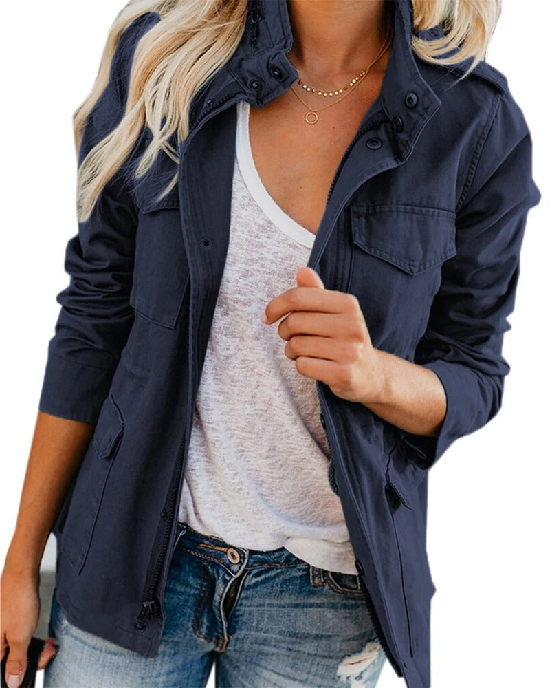 Wavlynn women's casual jacket modern fit everyday outerwear clean lines versatile silhouette