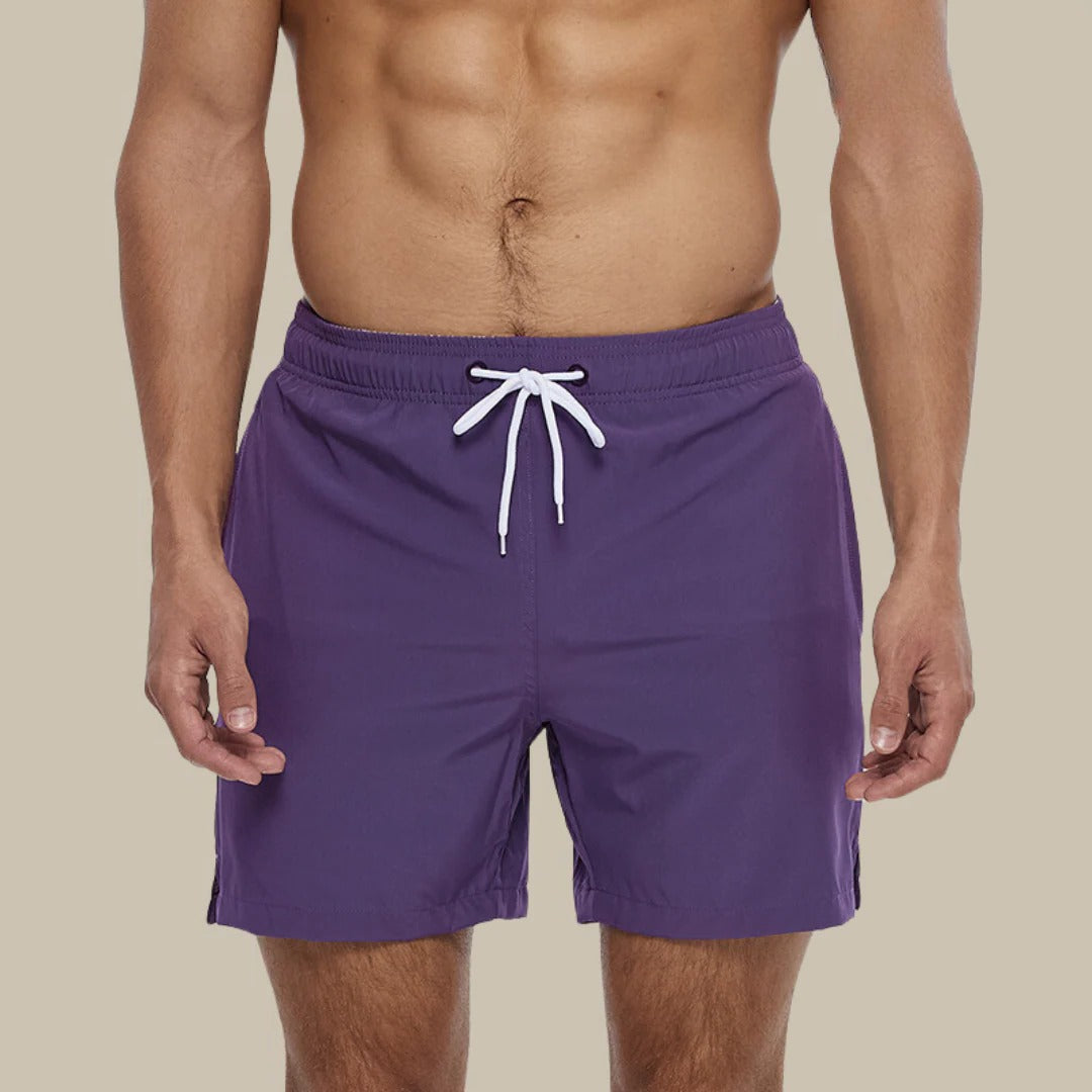 Men's swim shorts lightweight quick-dry versatile fit for water activities and warm weather wear