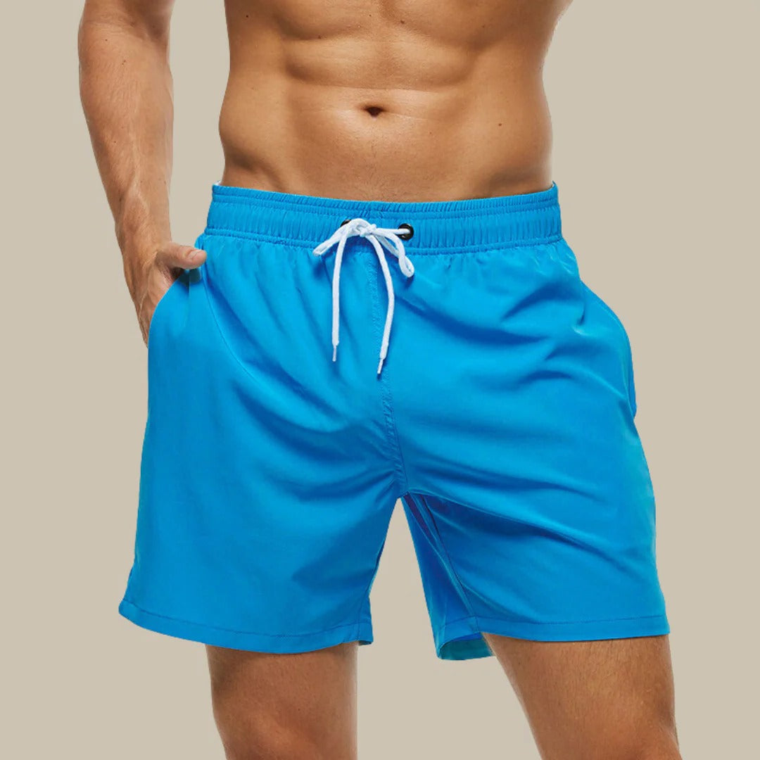 Men's navy blue swim shorts relaxed fit quick-dry lightweight summer beachwear
