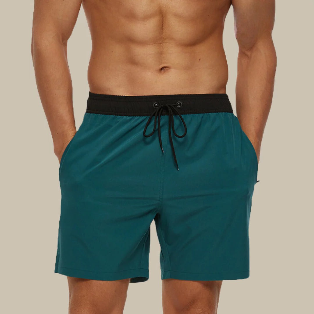 Men's swim shorts lightweight quick-dry design versatile everyday water activities comfortable fit