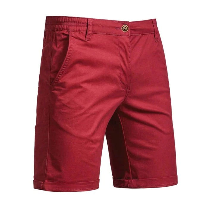 Men's lightweight breathable casual shorts relaxed fit elastic waistband everyday comfort wear