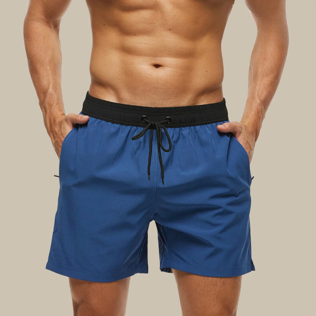 Men's swim shorts quick-dry lightweight versatile cut for active water activities warm season wear
