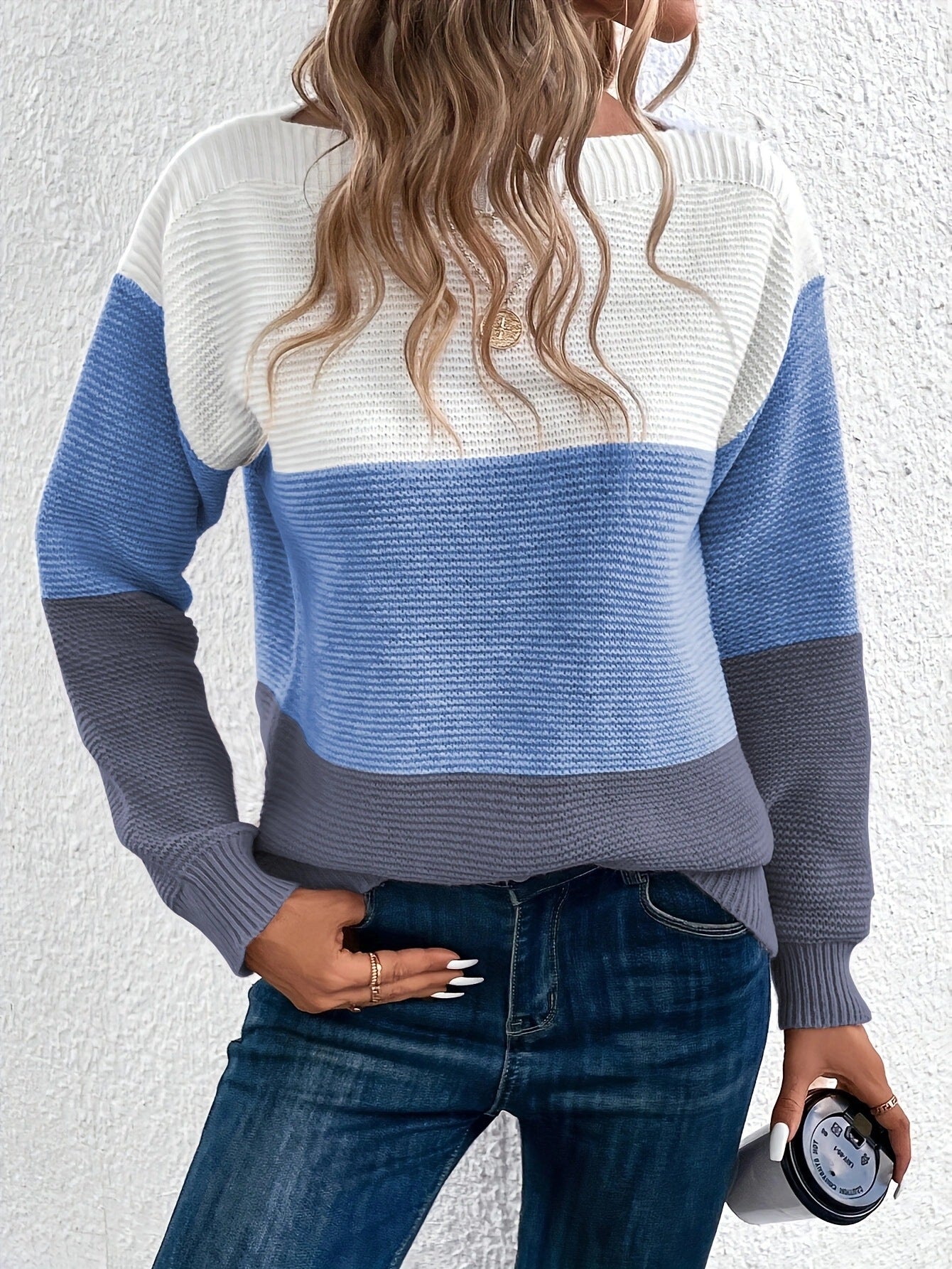 Juliana™ elegant women's sweater in neutral tones, slim-fit silhouette with refined knit texture
