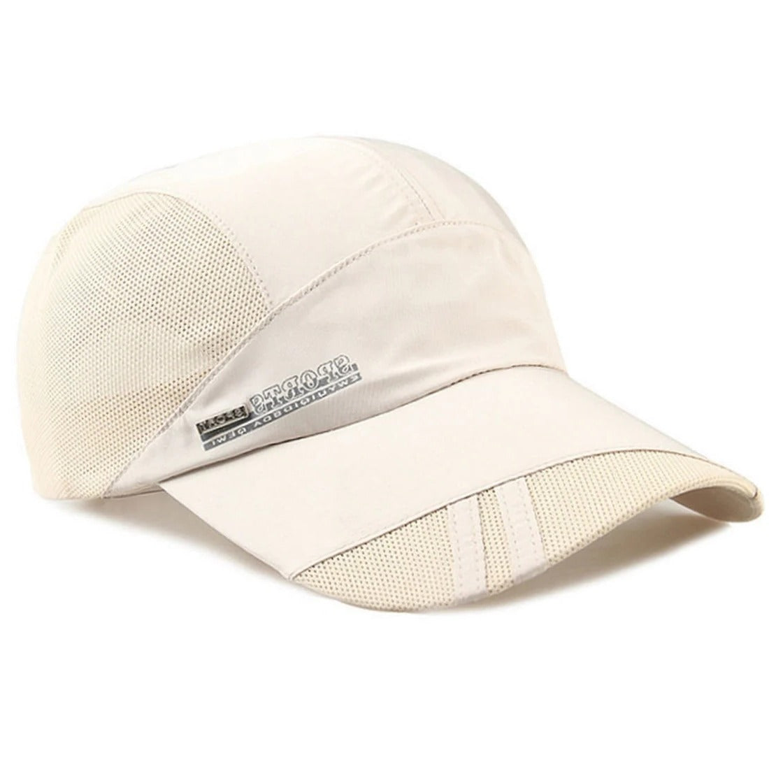 Lightweight sports cap with breathable mesh panels and quick-dry fabric for running, cycling, outdoor activities
