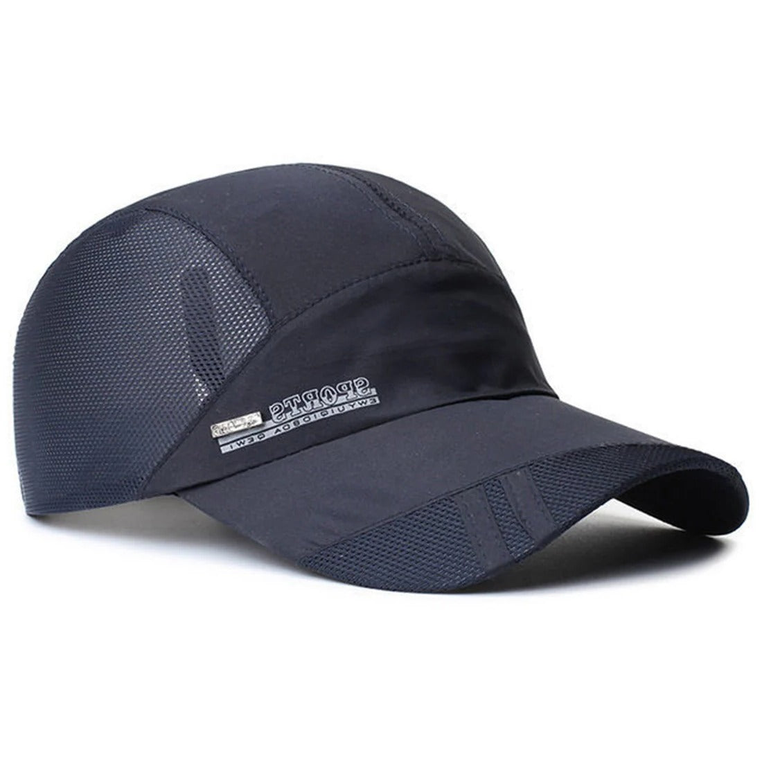 Lightweight sports cap with breathable mesh panels and quick-dry fabric for outdoor performance