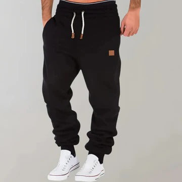 Wavlynn men's gray jogger pants relaxed fit with elastic waistband for gym and casual wear
