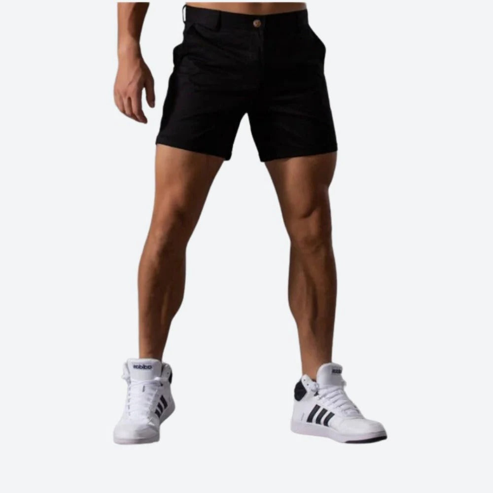 Men's lightweight breathable summer shorts relaxed straight fit quick-dry fabric for travel outdoor