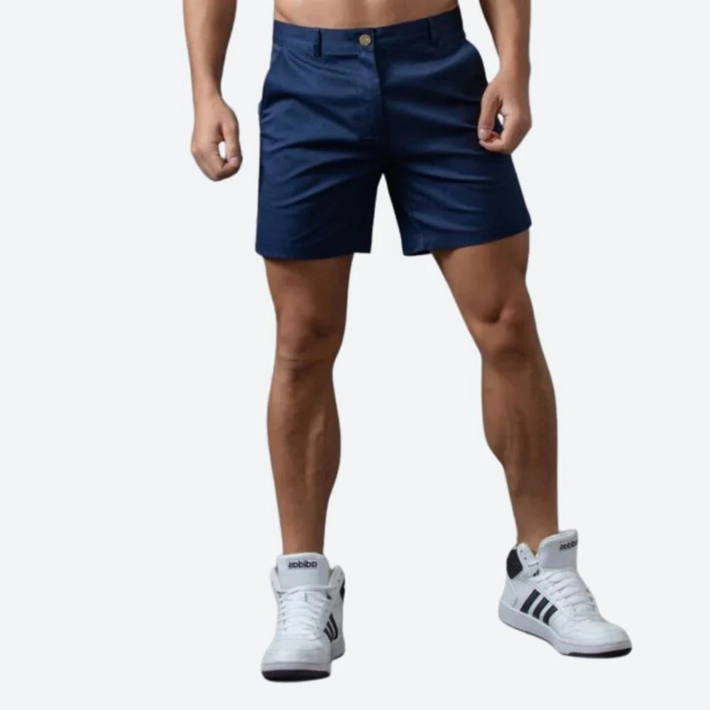 Men's lightweight breathable summer shorts relaxed straight fit quick-dry fabric for travel and outdoor