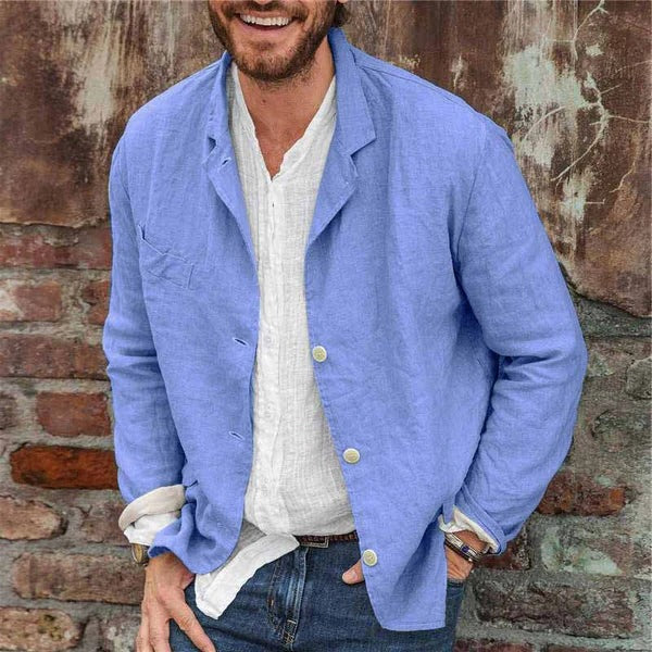 Men's lightweight casual jacket breathable relaxed fit spring summer outerwear minimal profile