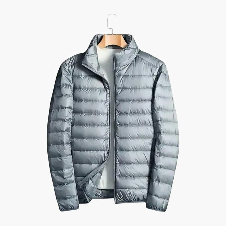 Wavlynn men's ultra-light black puffer jacket water-repellent slim fit for urban outdoor wear