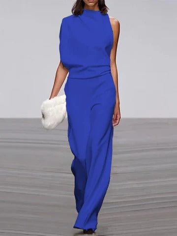 Wavlynn women's wide-leg jumpsuit one-piece flattering silhouette spring summer day-to-night versatile style