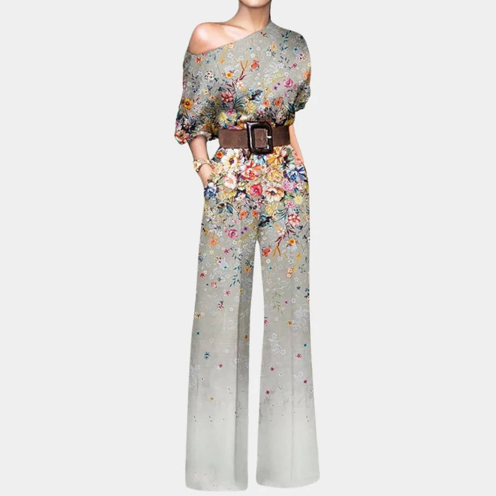 Elegant off-shoulder formal jumpsuit women black one-piece comfortable fit polished sophisticated style