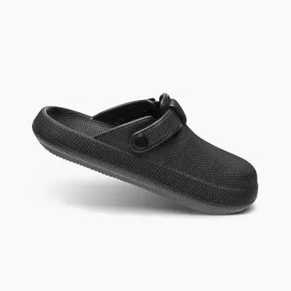 Unisex comfort clog neutral tones slip-on style with anatomical comfort support for all-day comfort