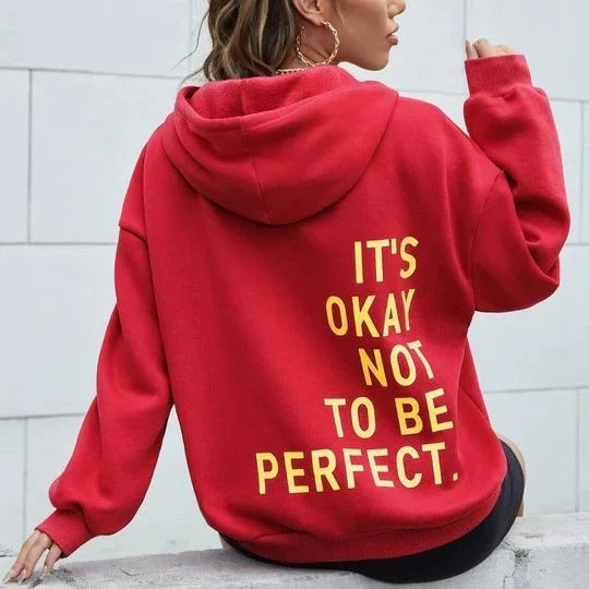 Wavlynn women's oversized hoodie soft cotton blend casual long sleeve with bold back graphic print