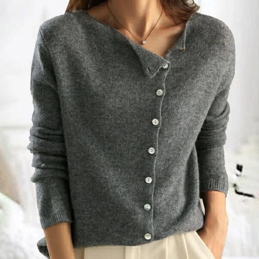 Wavlynn soft knit button cardigan lightweight layering piece in cozy everyday relaxed fit