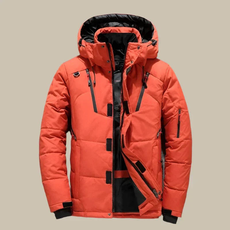 Wavlynn women's insulated winter jacket with hood, weather-resistant shell, slim fit, olive green