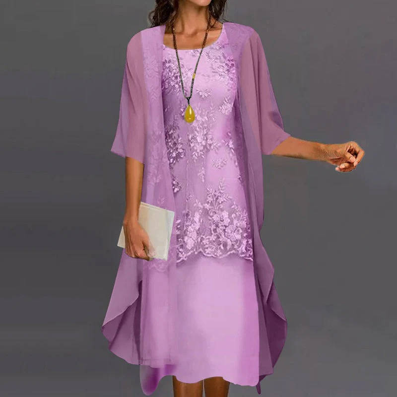 Mother of the Bride Dress with Chiffon Jacket