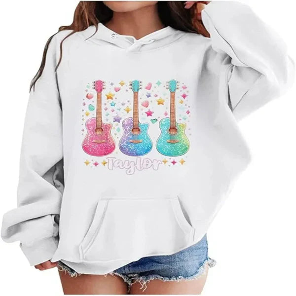 Women's oversized graphic pullover hoodie cotton feel drop shoulder relaxed fit everyday style