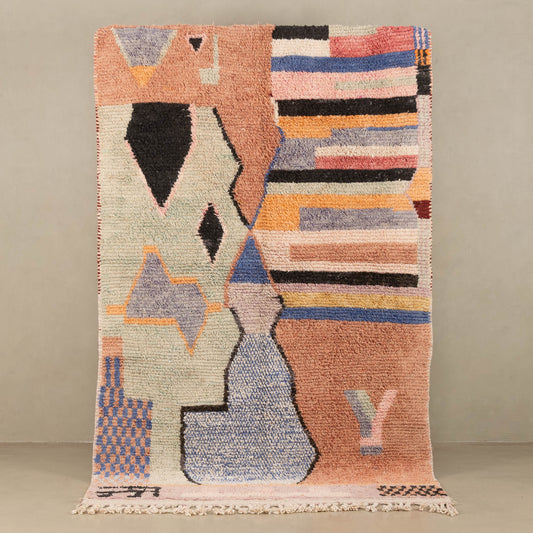 Ishan - vintage boujad rug - Wavlynn