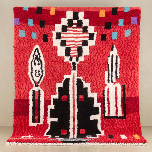 karaz - Beni ourain rug - Wavlynn