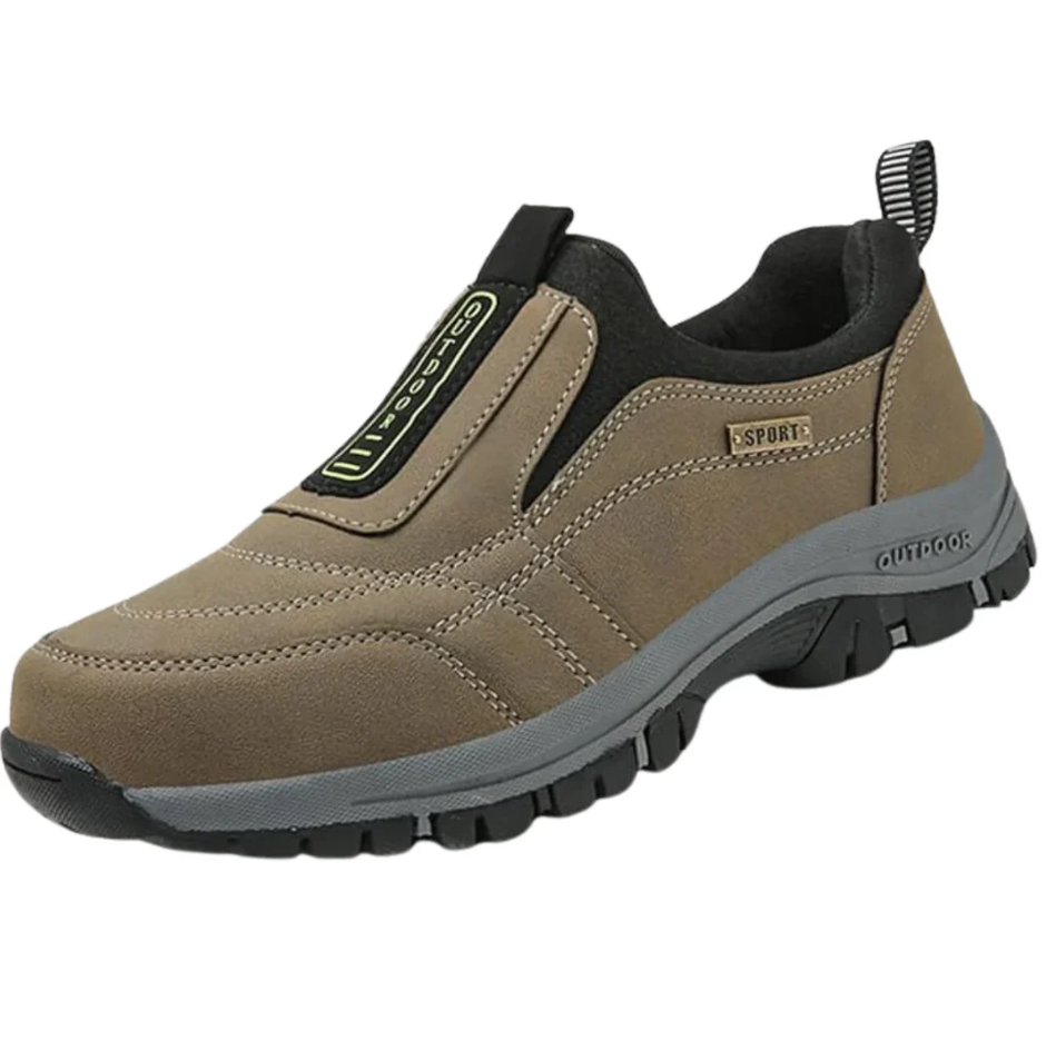 Nordisk Flair Men's Slip On Hiking Shoes With Rugged Sole And Ankle Support For Trail Ready Comfort