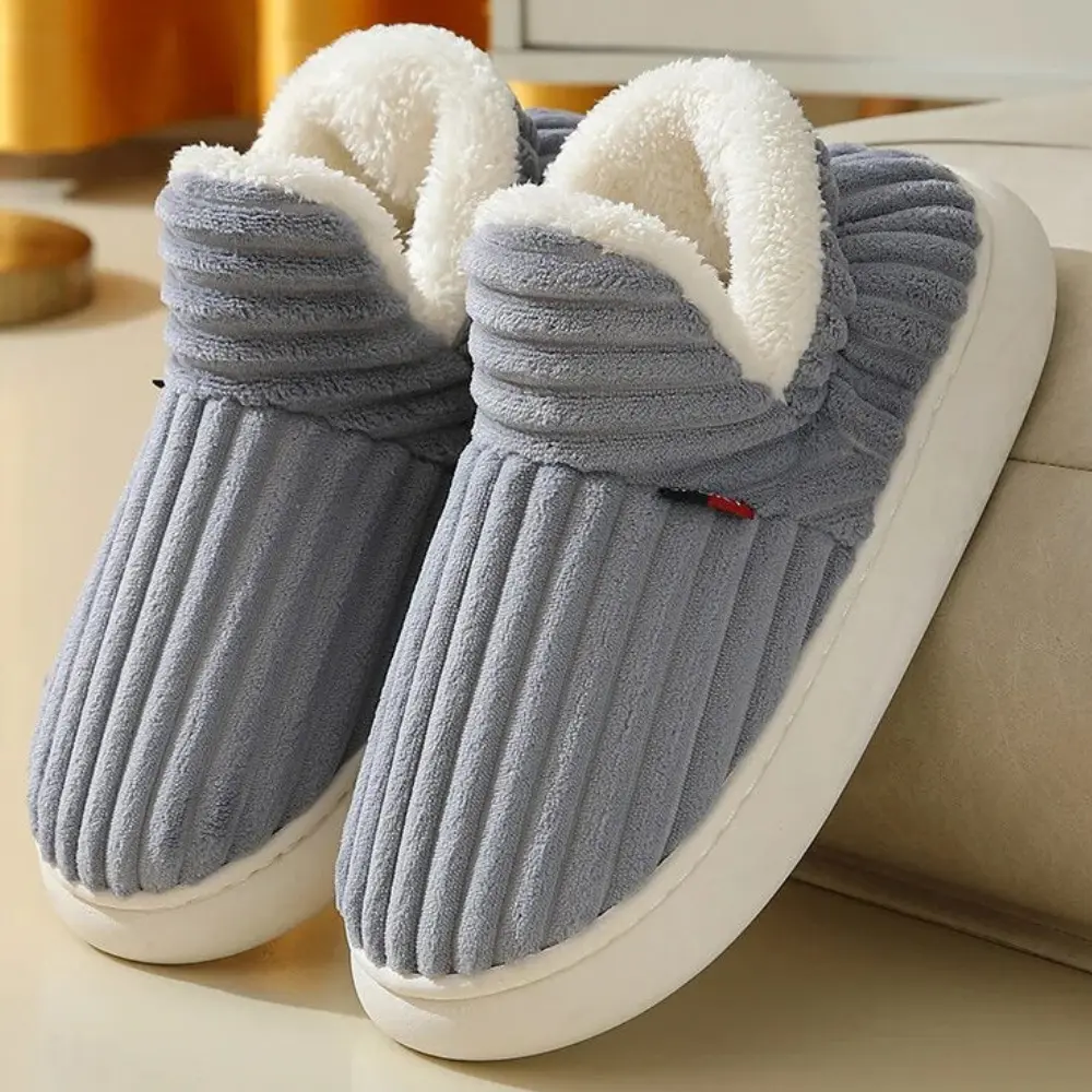 Lara fluffy slippers with soft plush sherpa lining and non-slip rubber sole for indoor outdoor use