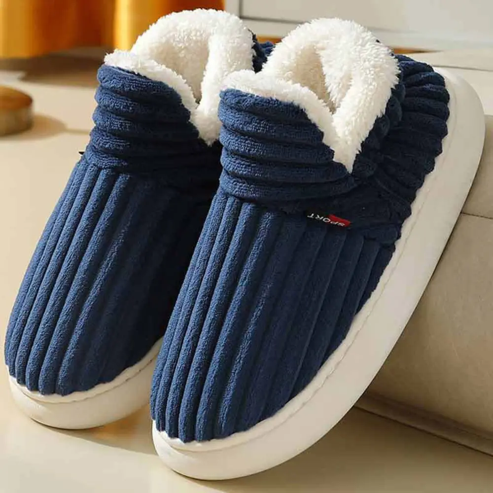 Lara fluffy slippers with soft sherpa fleece lining and non-slip rubber sole for indoor outdoor use